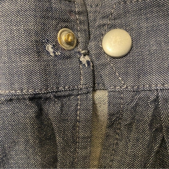 BANANA REPUBLIC - Chambray Jacket Unlined Standing Collar Size S - Picture 10 of 10